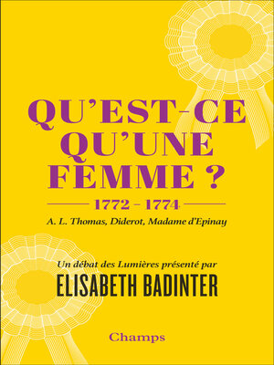 cover image of Qu'est-ce qu'une femme ?